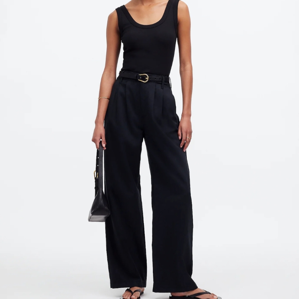 Harlow wide leg pants, madewell, size 00